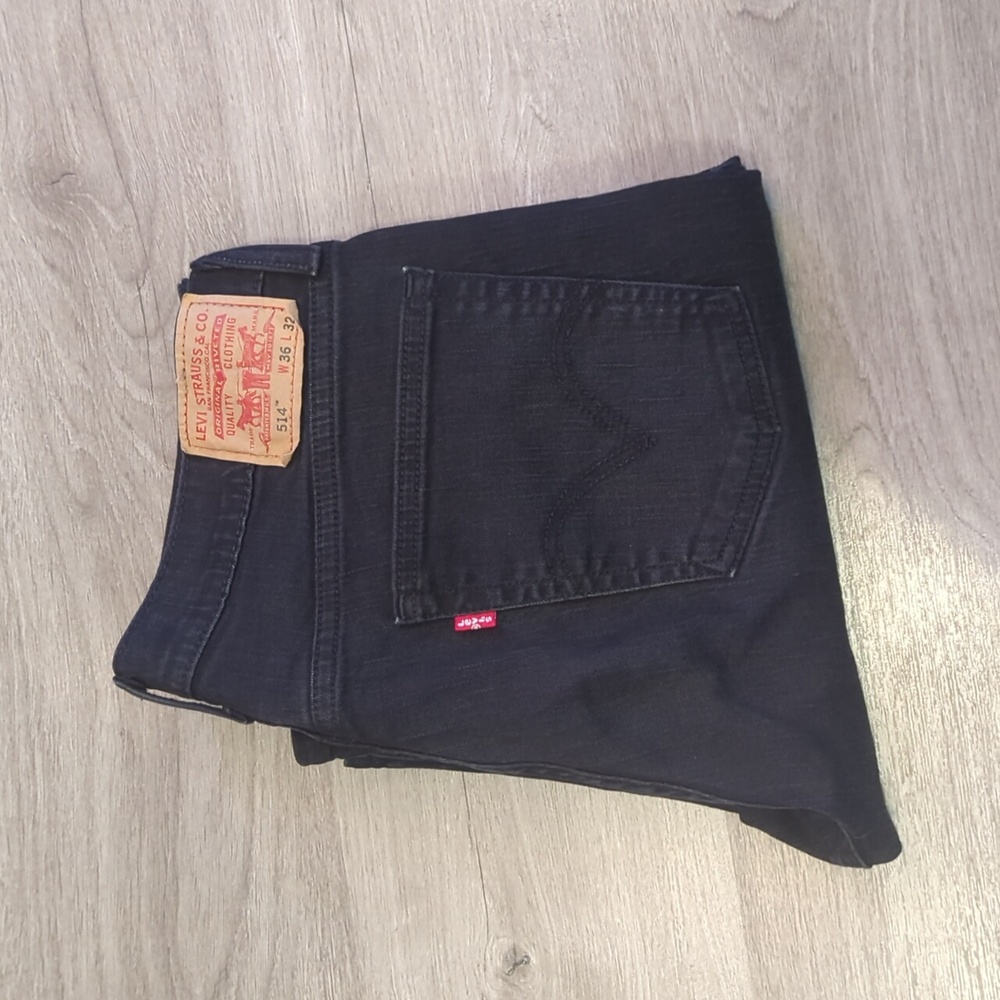 Levi's 514 Slim Straight Fit, Black, 36x32
